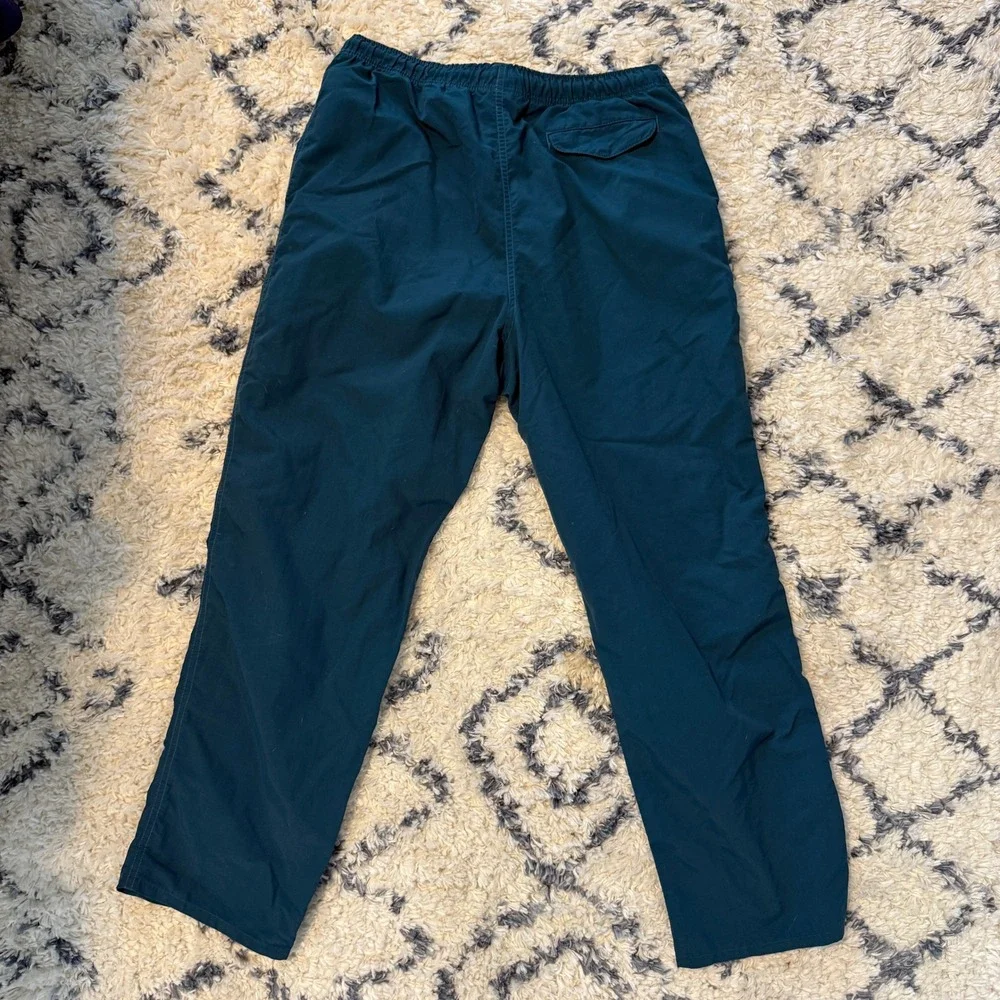 Lands' End Nylon Hiking Pants Women 10 Teal Elastic Waist Made in USA Outdoorsy - Picture 4 of 11